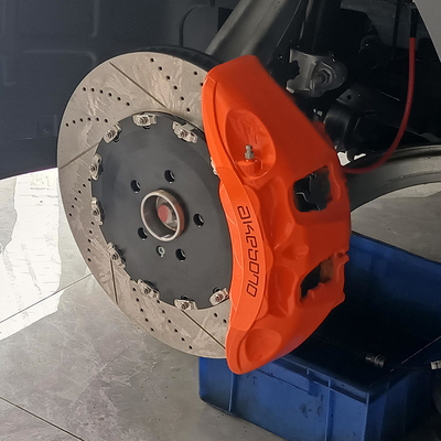 Color anaranjado de los equipos de los calibradores del freno del coche de Akebono 9N de la mejora de Zeekr 001