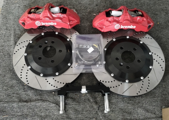 Kits de pinza de freno de coche rojo con discos de 380 MM aptos para Audi A4B9 R19 Brembo GT6