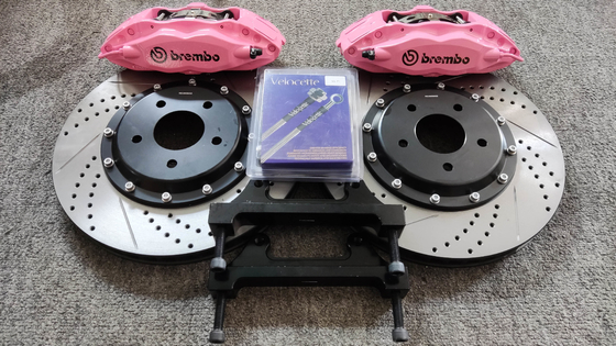 Pinzas de freno de coche Brembo F50 reacondicionadas 4pot para Mitsubishi Lancer