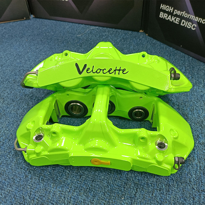 Calibrador verde de 6 pistones de la tecnología del coche GT6 Monoblock con mayor poder de frenado