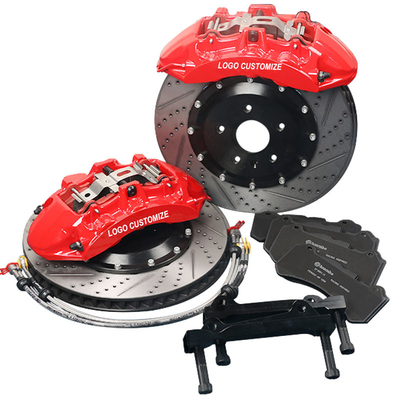 Pote fuerte rojo 355m m de los calibradores 6 del freno del coche de poder de la parada V6 380m m 405m m