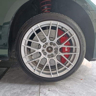 Kit de pinza de freno de coche de actualización Audi A5 6 Calper monobloque de color rojo Big Pot