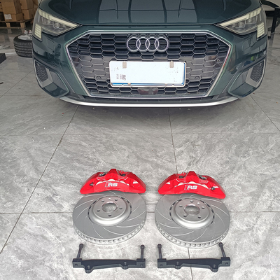 Kit de pinza de freno de coche de actualización Audi A5 6 Calper monobloque de color rojo Big Pot