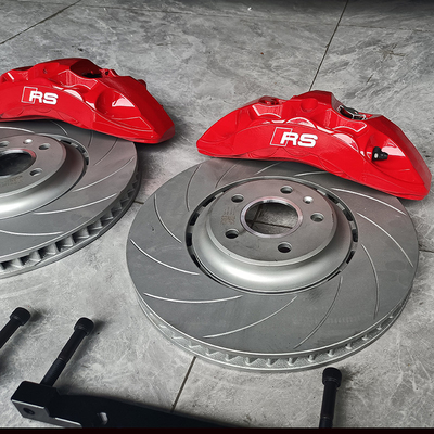 Kit de pinza de freno de coche de actualización Audi A5 6 Calper monobloque de color rojo Big Pot