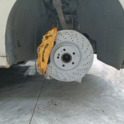 Las pinzas de freno de coche Mercedes Benz C200 mejoran 6 pinzas de pote y discos de 355 mm