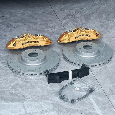 Las pinzas de freno de coche Mercedes Benz C200 mejoran 6 pinzas de pote y discos de 355 mm