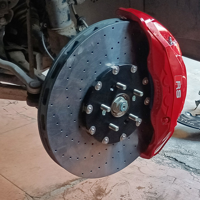 Modificación de coche 10 pinzas de freno de pistón discos de cerámica de carbono para Honda UR-V