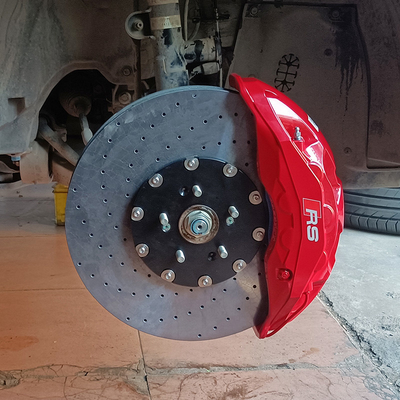 Modificación de coche 10 pinzas de freno de pistón discos de cerámica de carbono para Honda UR-V