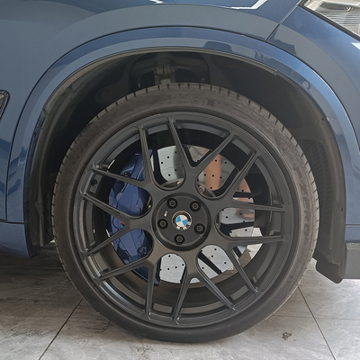 Pinza de freno BMW X5 de aluminio, tamaño grande, 10 pinzas de pistón, discos de cerámica de carbono de 420mm