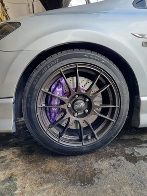 Color púrpura pintado calibradores del freno del coche del pistón de Toyota Previa 4