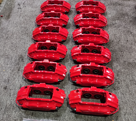 Adaptado para Brembo F50 4 Kit de pinzas de freno para automóviles de potes Pad de freno semimetálico de 7 mm de espesor