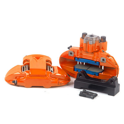 9N Color Naranja 380-400mm Disco de freno Partes y repuestos de automóviles 19-20 pulgadas 6 pistones Calibre de freno Rueda trasera
